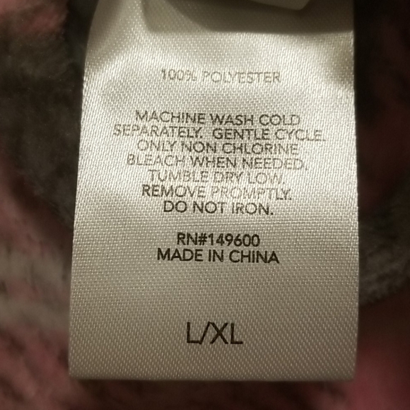 💕PJ COUTURE💕 Printed Waist Tie Plush Robe - L/XL - Picture 11 of 11